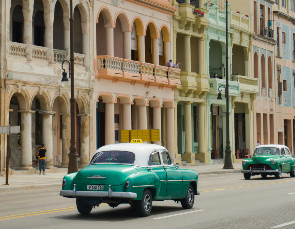 Taking a Taxi In Cuba