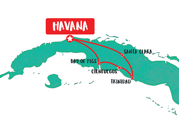 6-day-private-cuba-tour-map